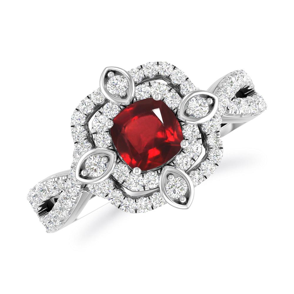 White Gold - Ruby