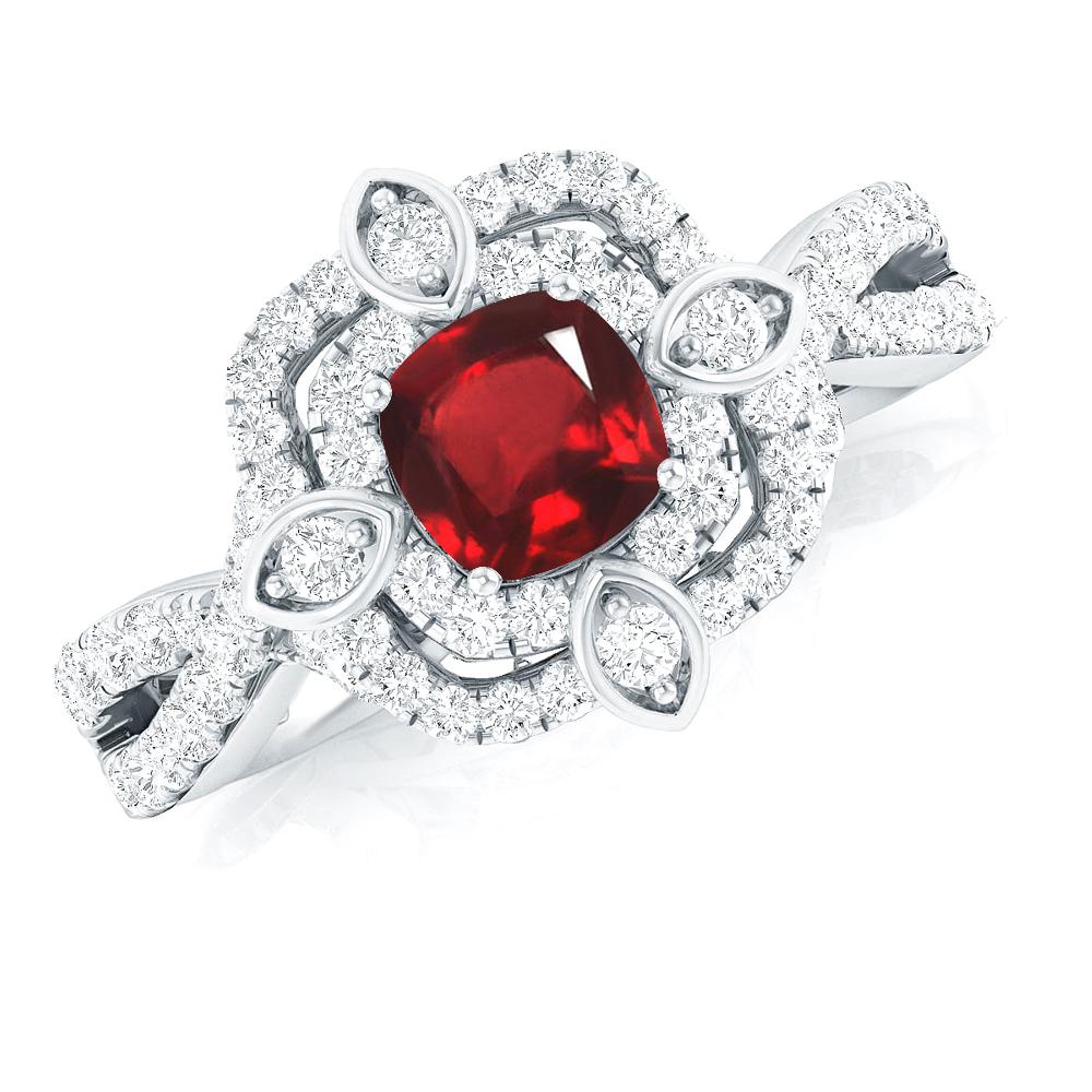 White Gold - Ruby