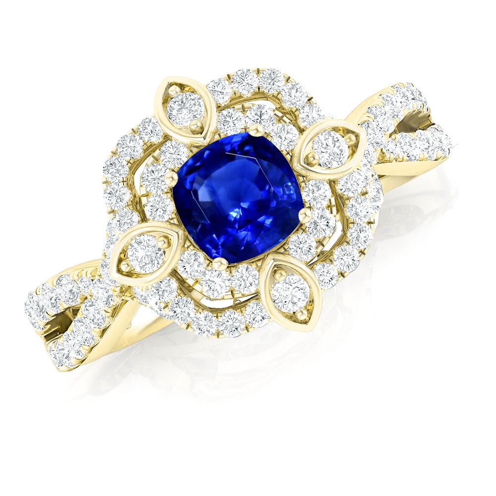 Yellow Gold - Sapphire