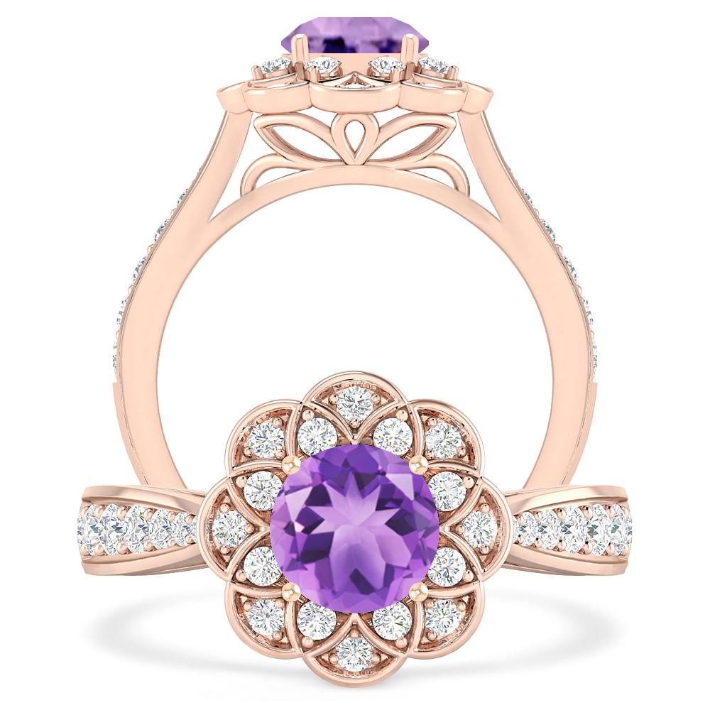 Rose Gold - Amethyst