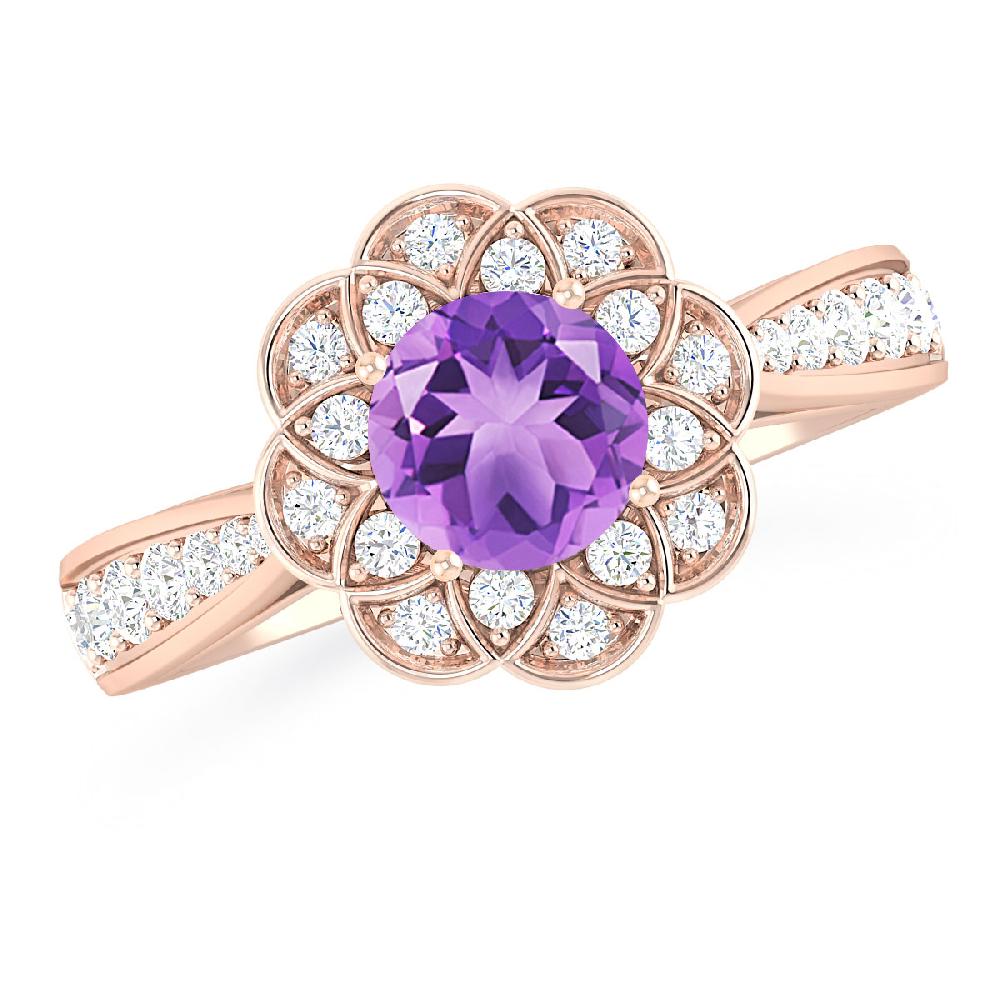 Rose Gold - Amethyst