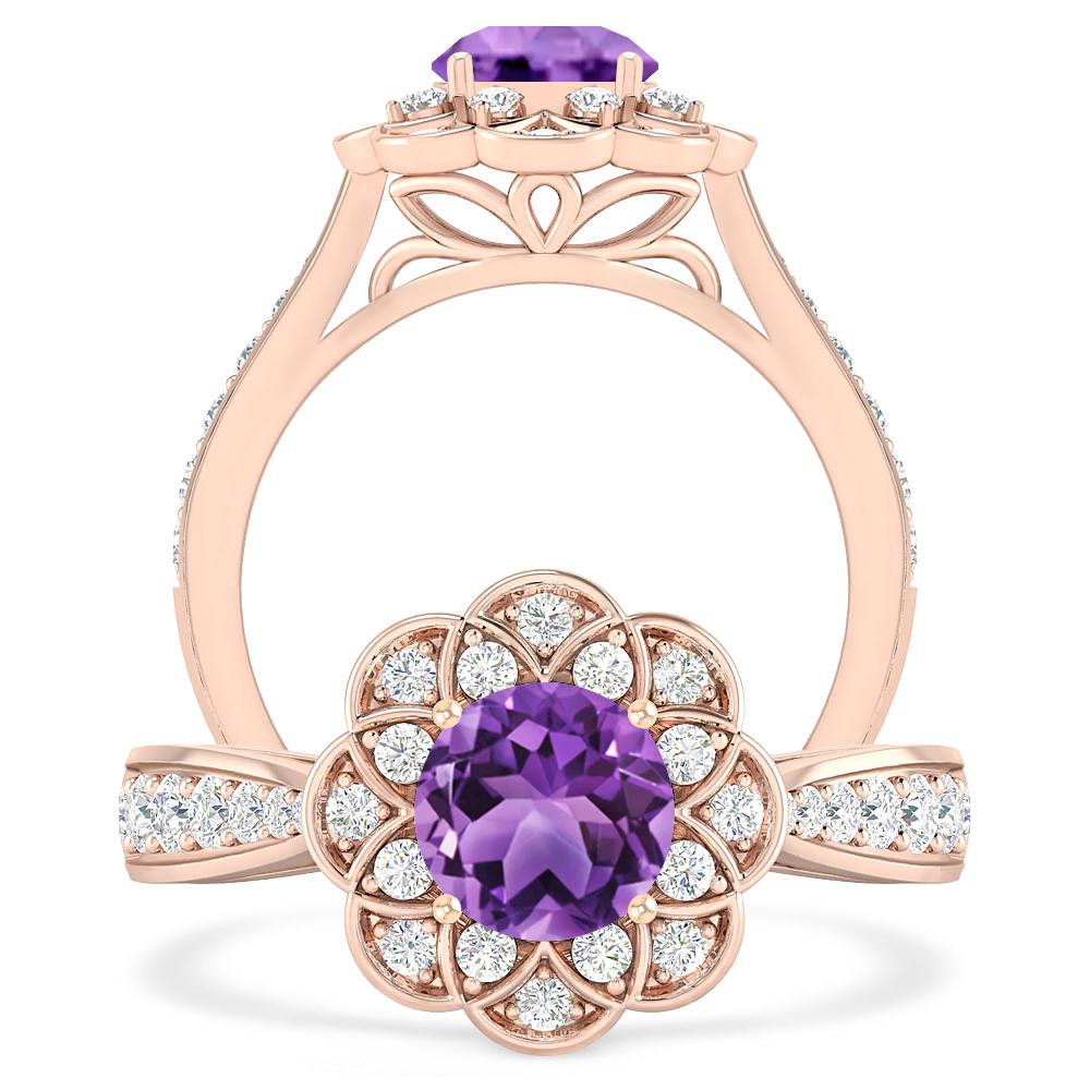 Rose Gold - Amethyst