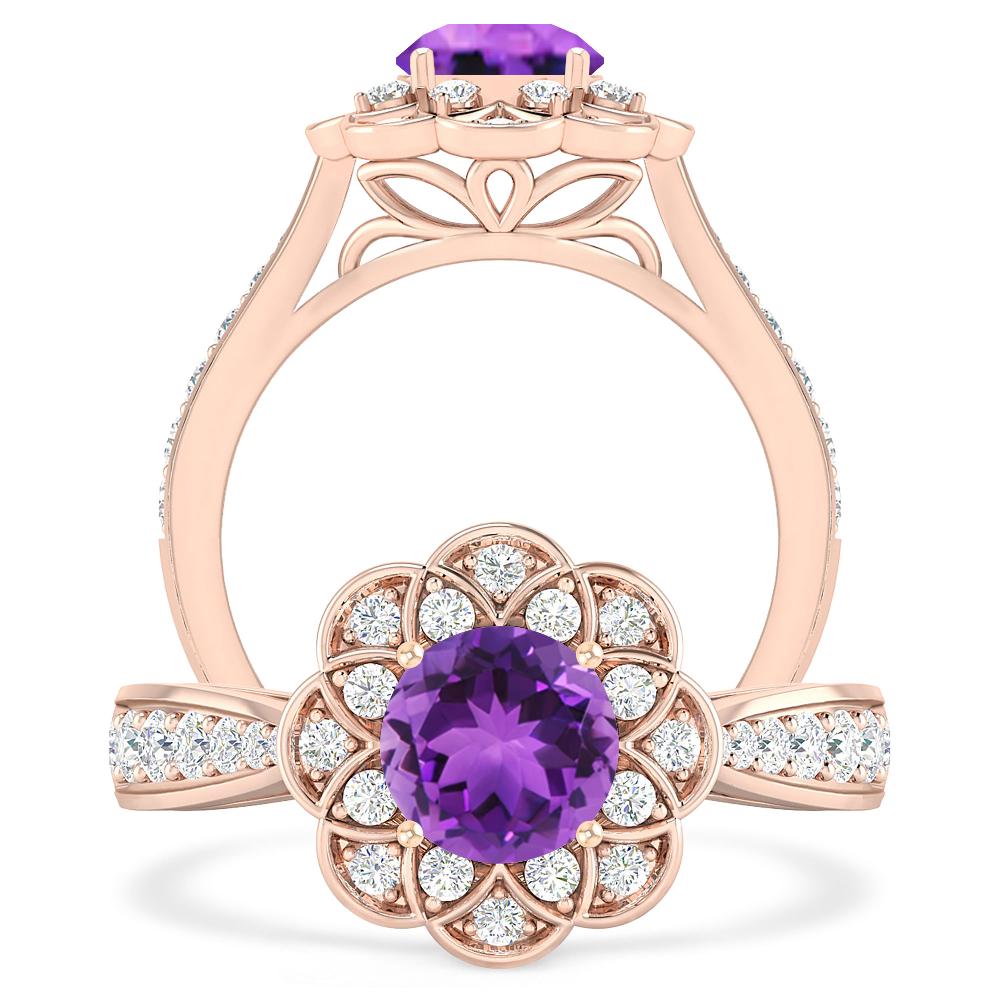 Rose Gold - Amethyst