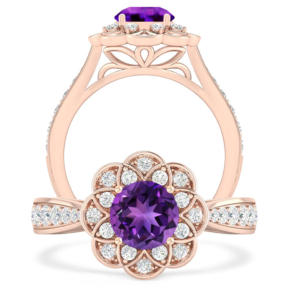 Rose Gold - Amethyst