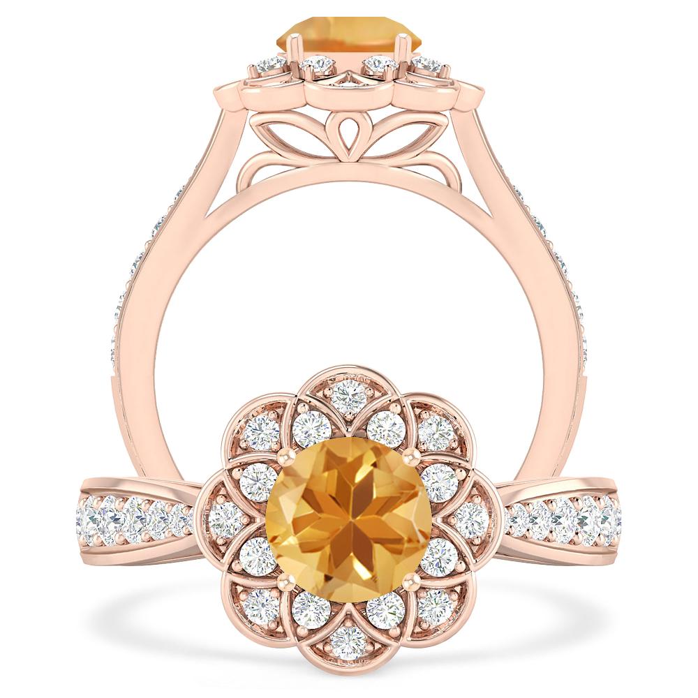 Rose Gold - Citrine