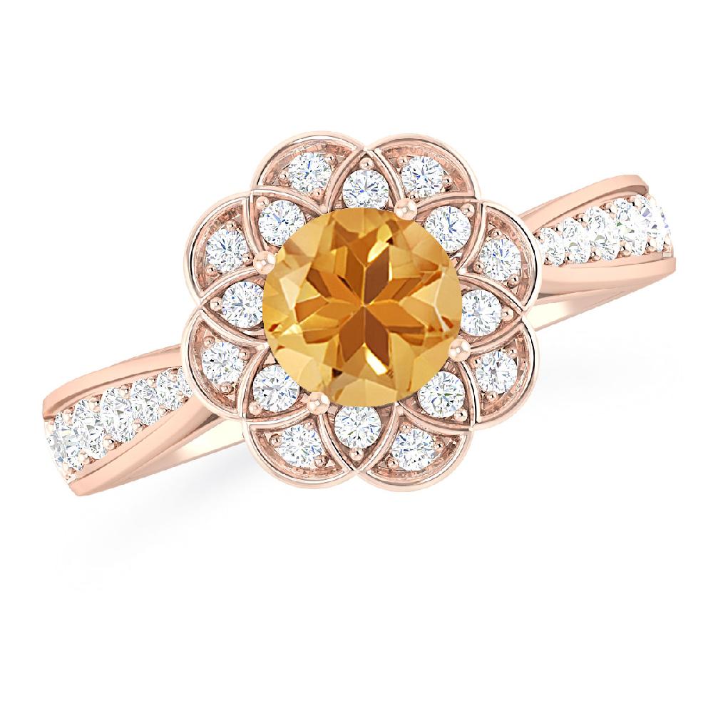 Rose Gold - Citrine