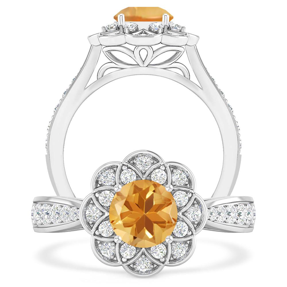 White Gold - Citrine