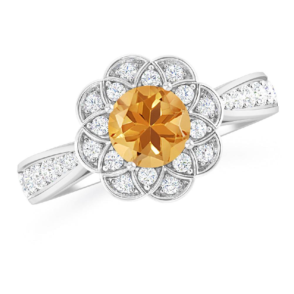 White Gold - Citrine