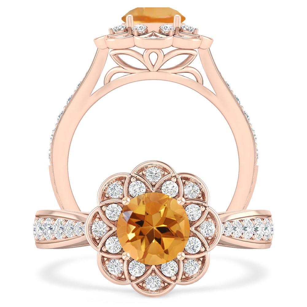 Rose Gold - Citrine