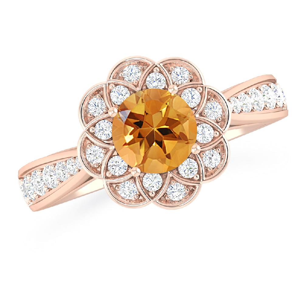 Rose Gold - Citrine