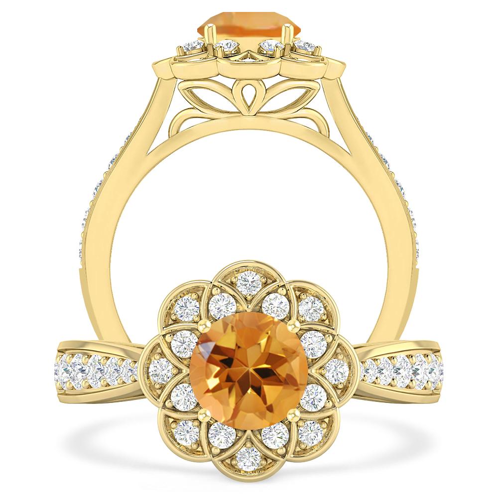 Yellow Gold - Citrine