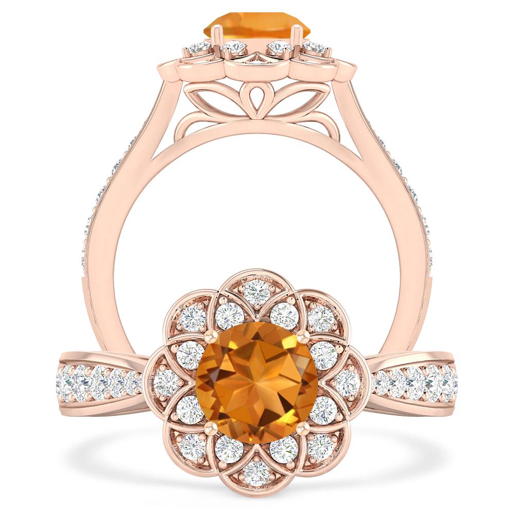 Rose Gold - Citrine