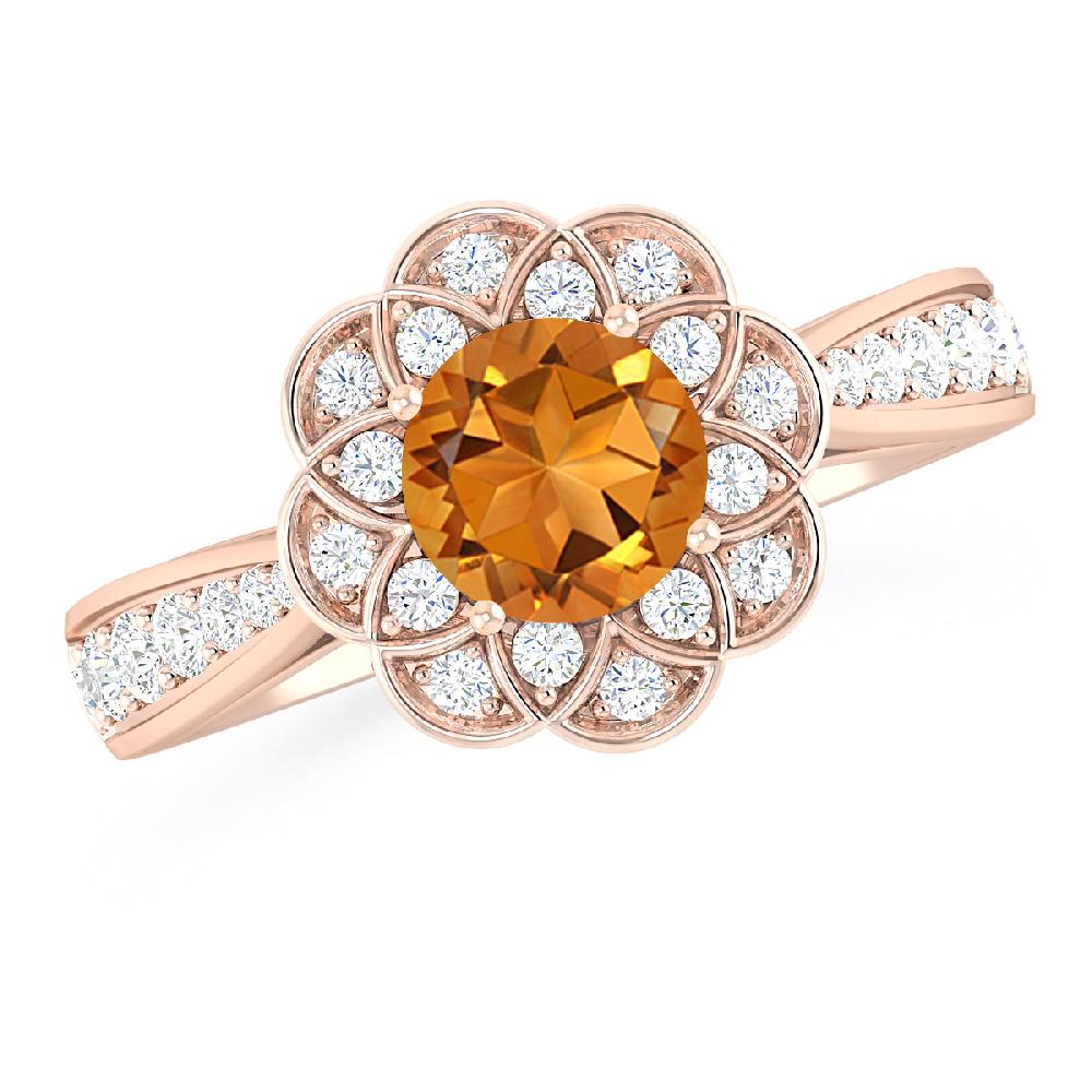 Rose Gold - Citrine