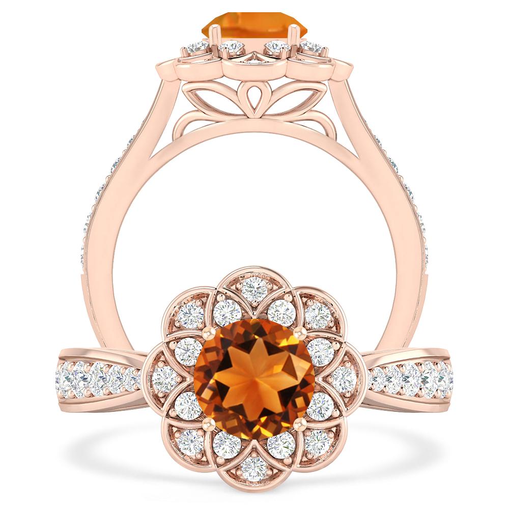 Rose Gold - Citrine