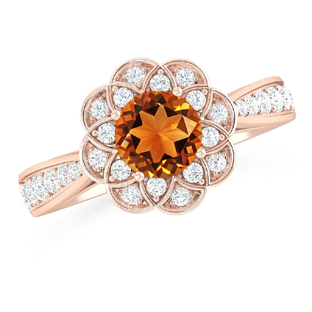 Rose Gold - Citrine