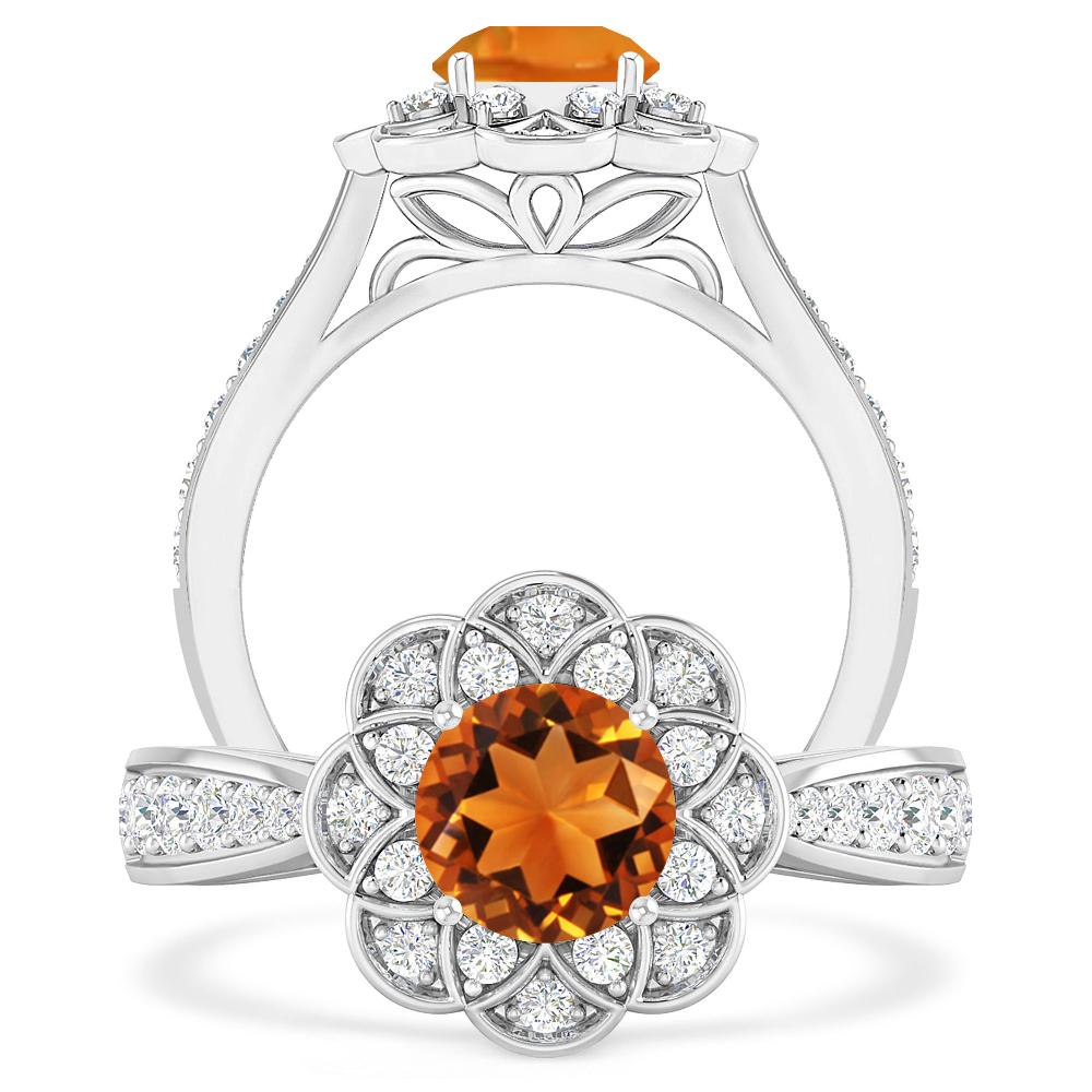 White Gold - Citrine