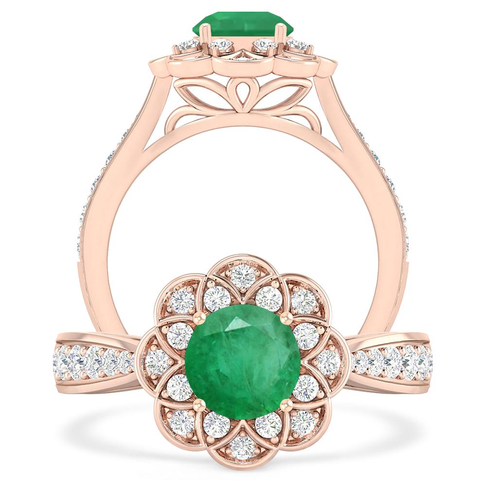 Rose Gold - Emerald