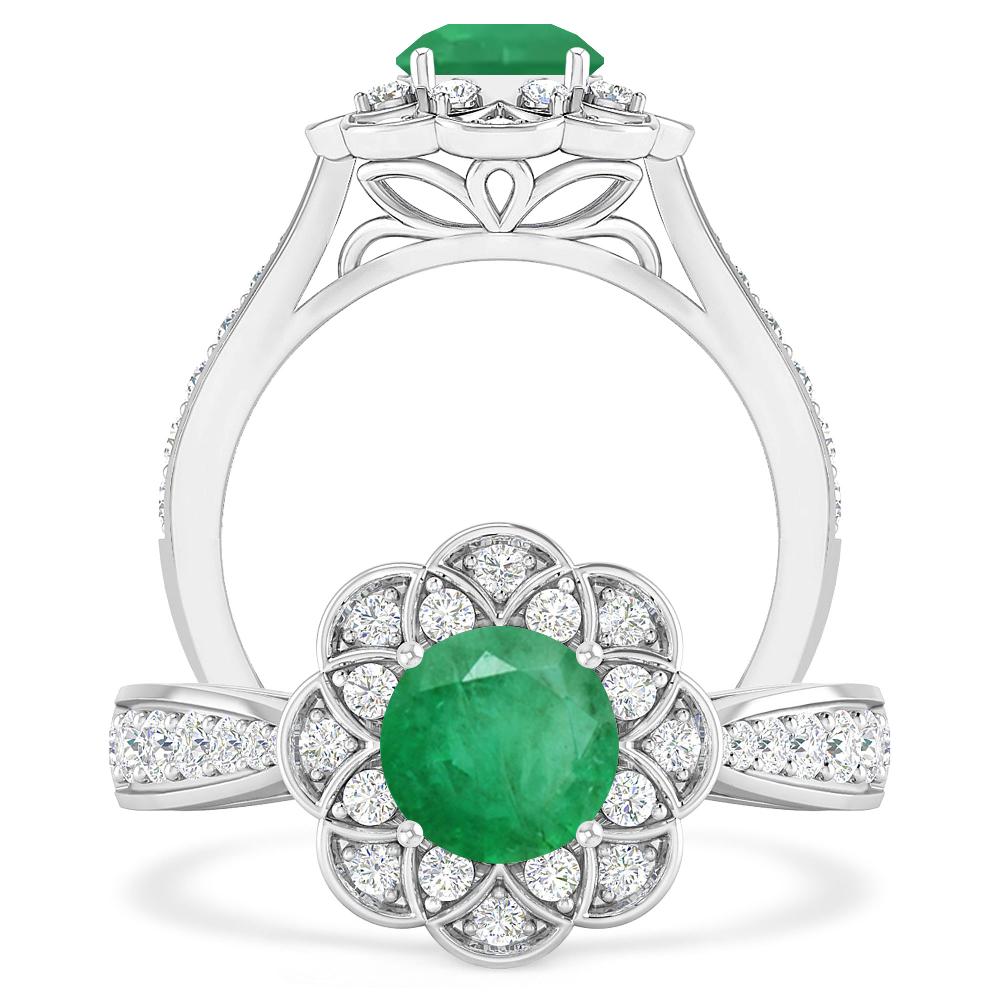 White Gold - Emerald