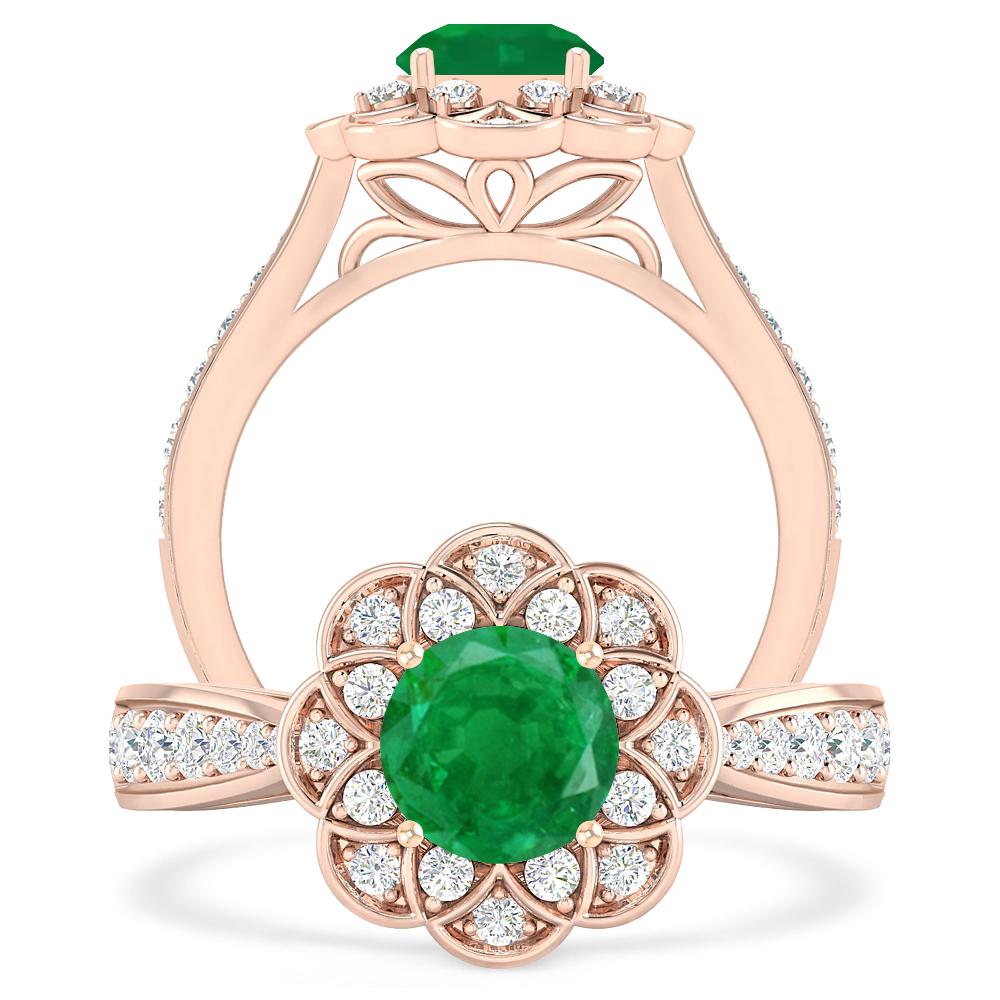 Rose Gold - Emerald