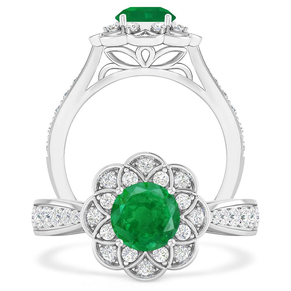 White Gold - Emerald