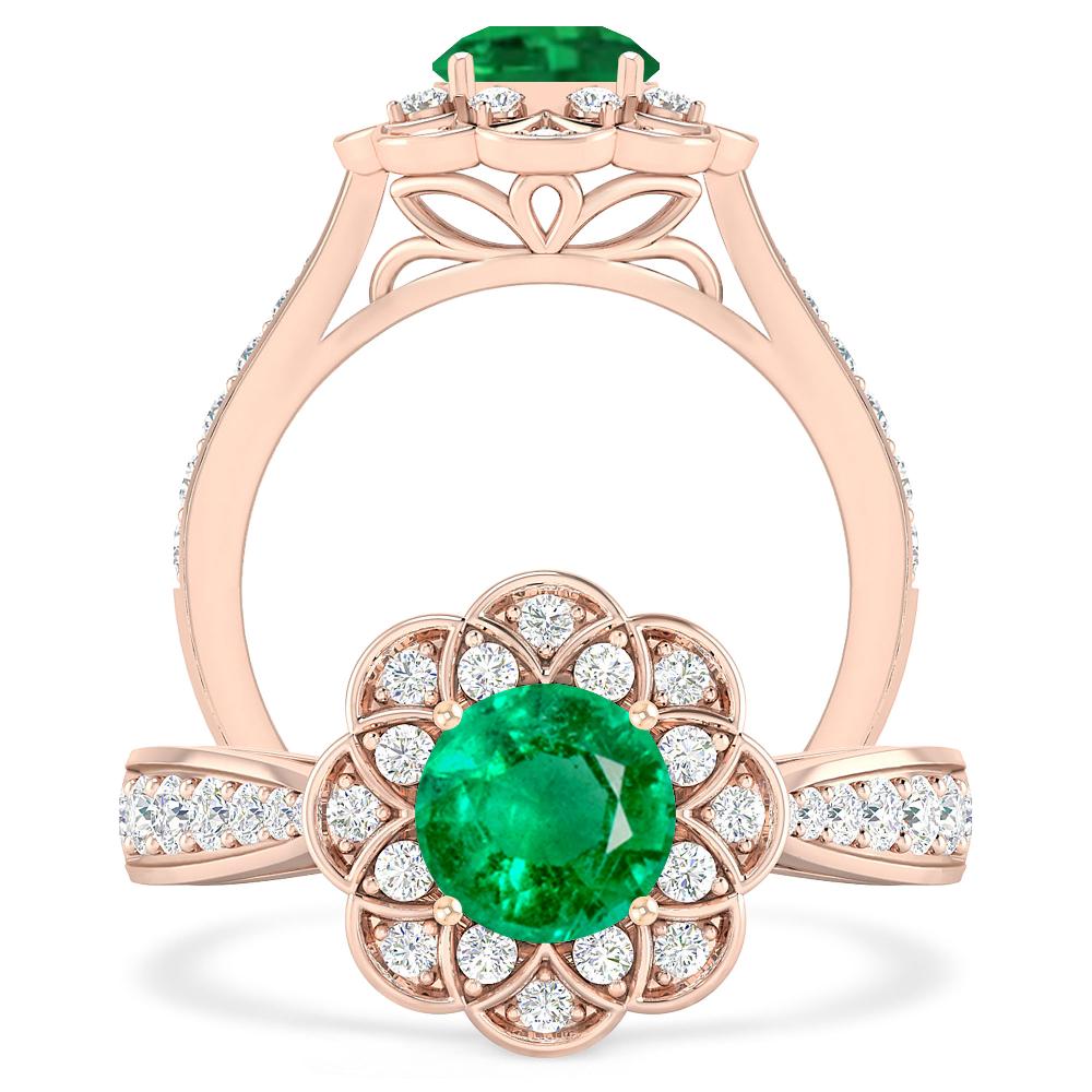 Rose Gold - Emerald