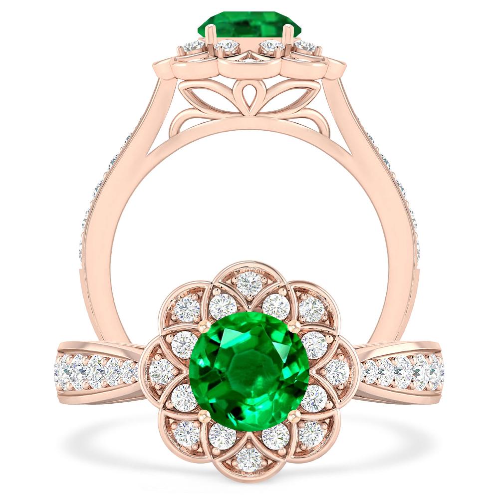 Rose Gold - Emerald