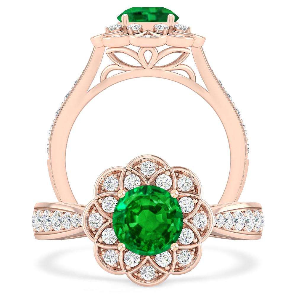 Rose Gold - Emerald