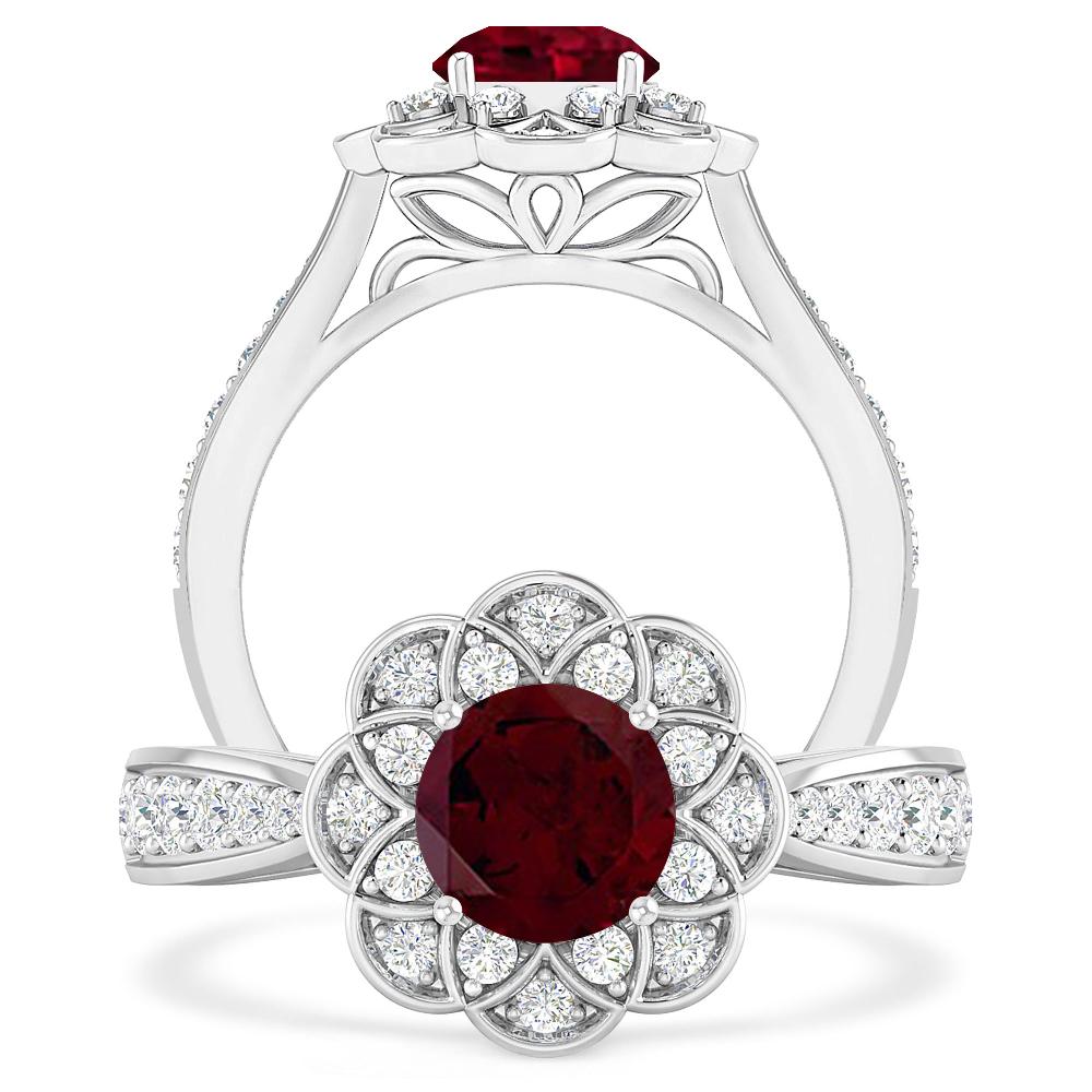 White Gold - Garnet