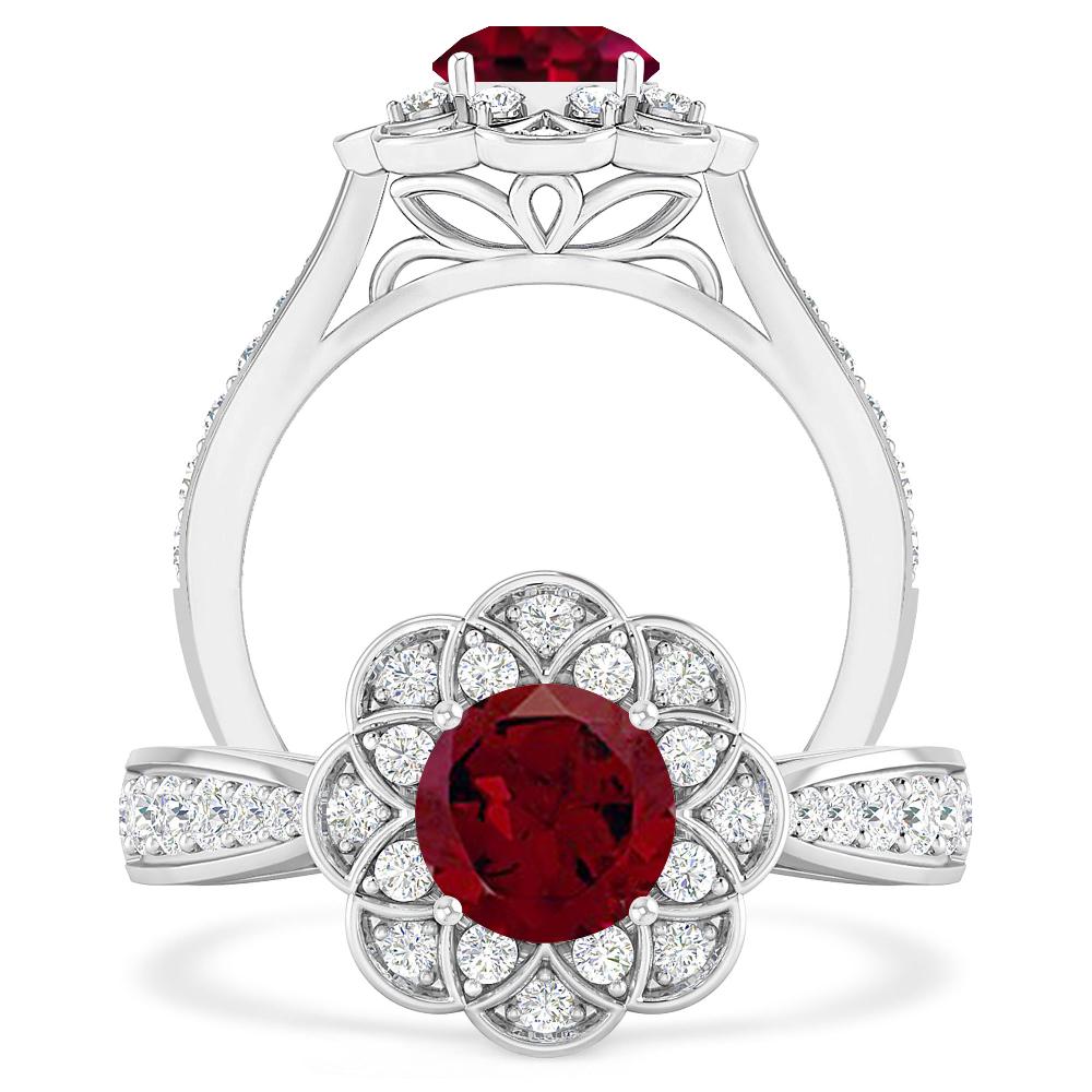 White Gold - Garnet