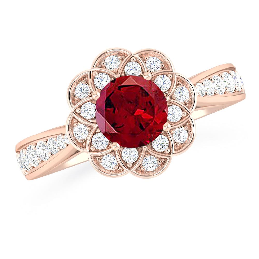 Rose Gold - Garnet