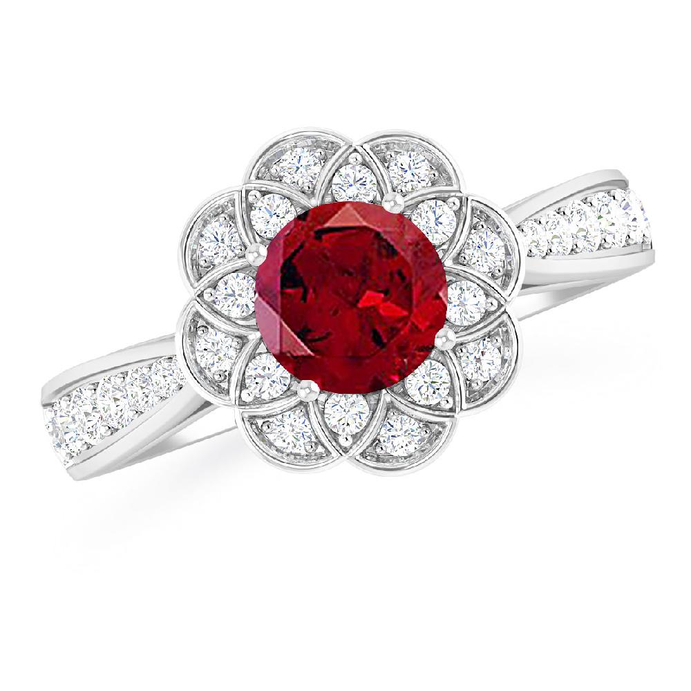 White Gold - Garnet