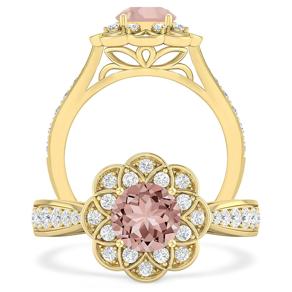 Yellow Gold - Morganite