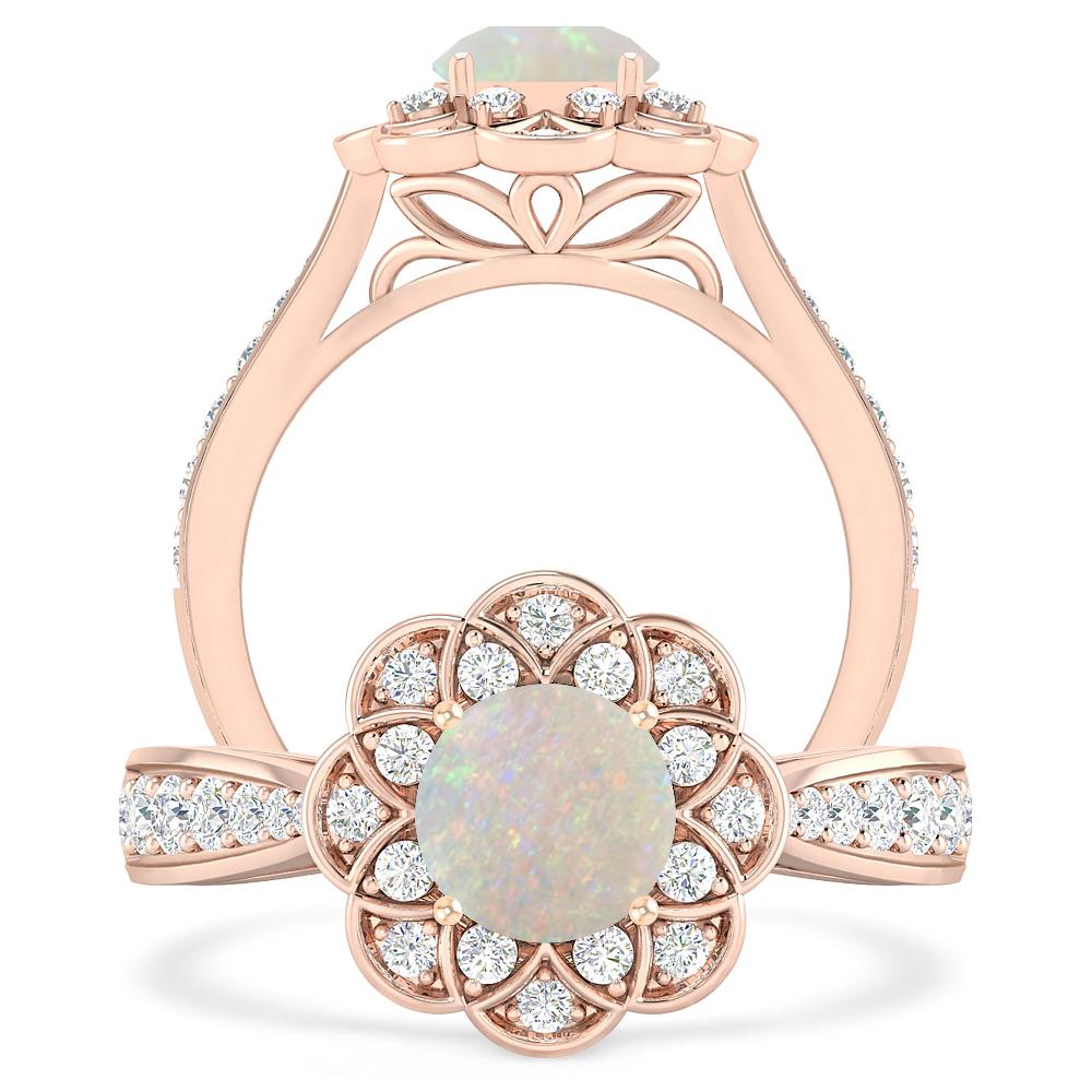 Rose Gold - Opal