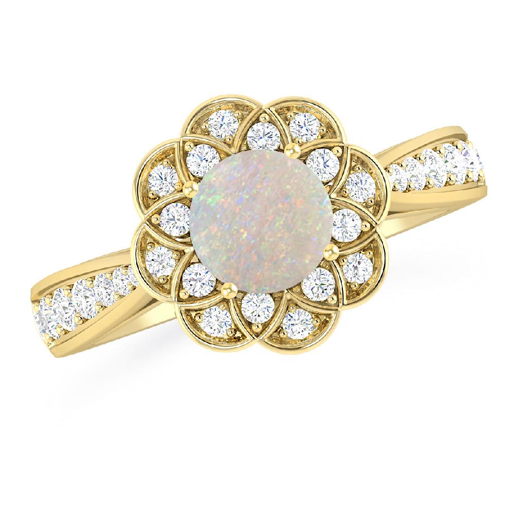 Yellow Gold - Opal