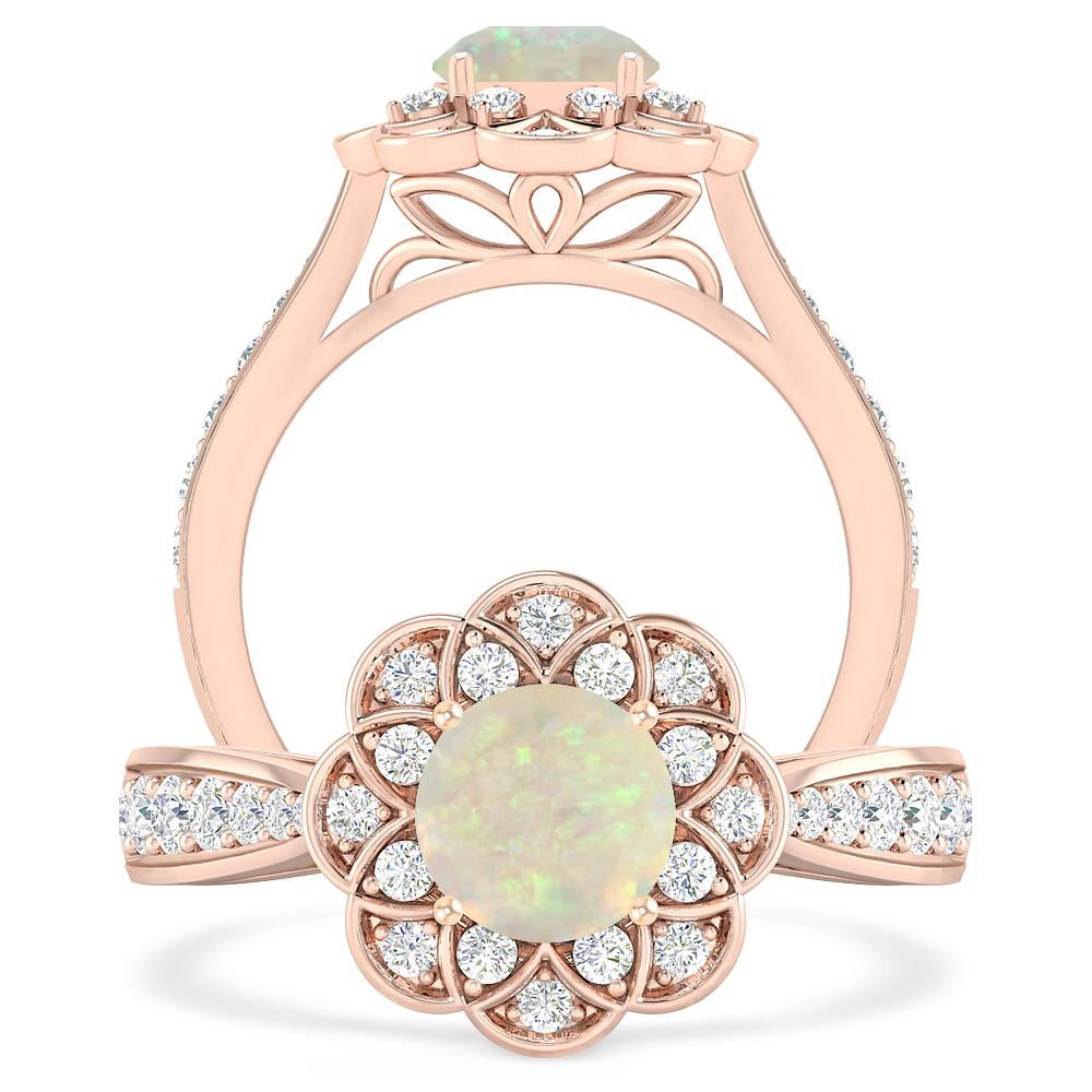 Rose Gold - Opal