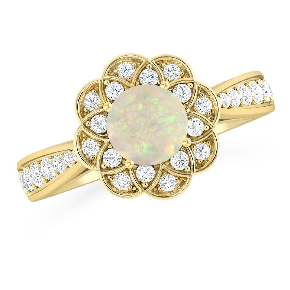 Yellow Gold - Opal