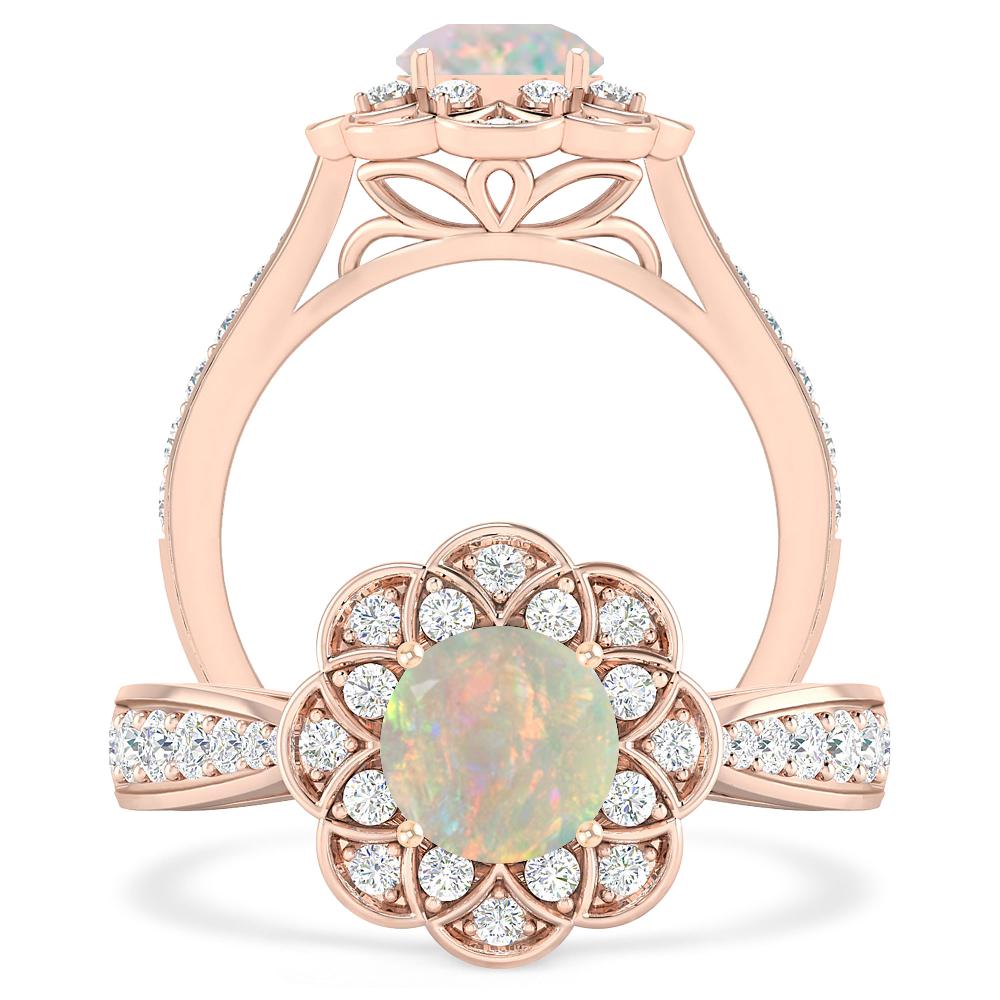 Rose Gold - Opal