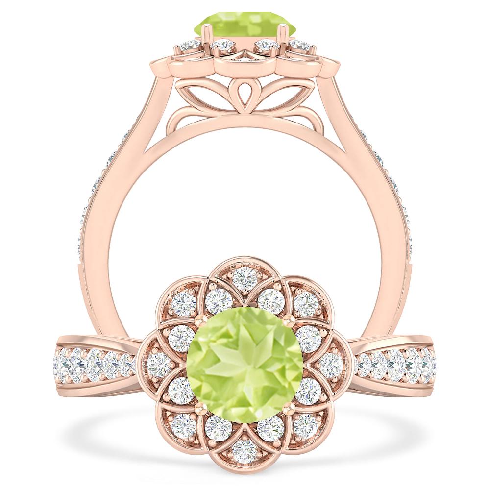 Rose Gold - Peridot