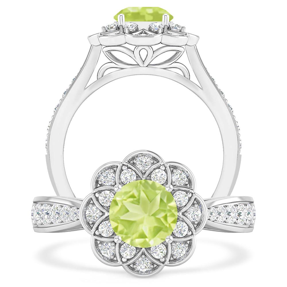 White Gold - Peridot