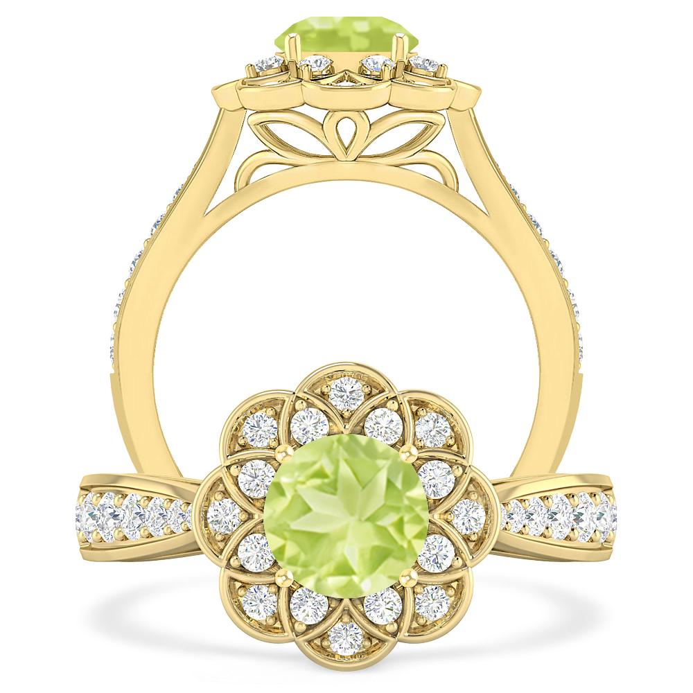 Yellow Gold - Peridot