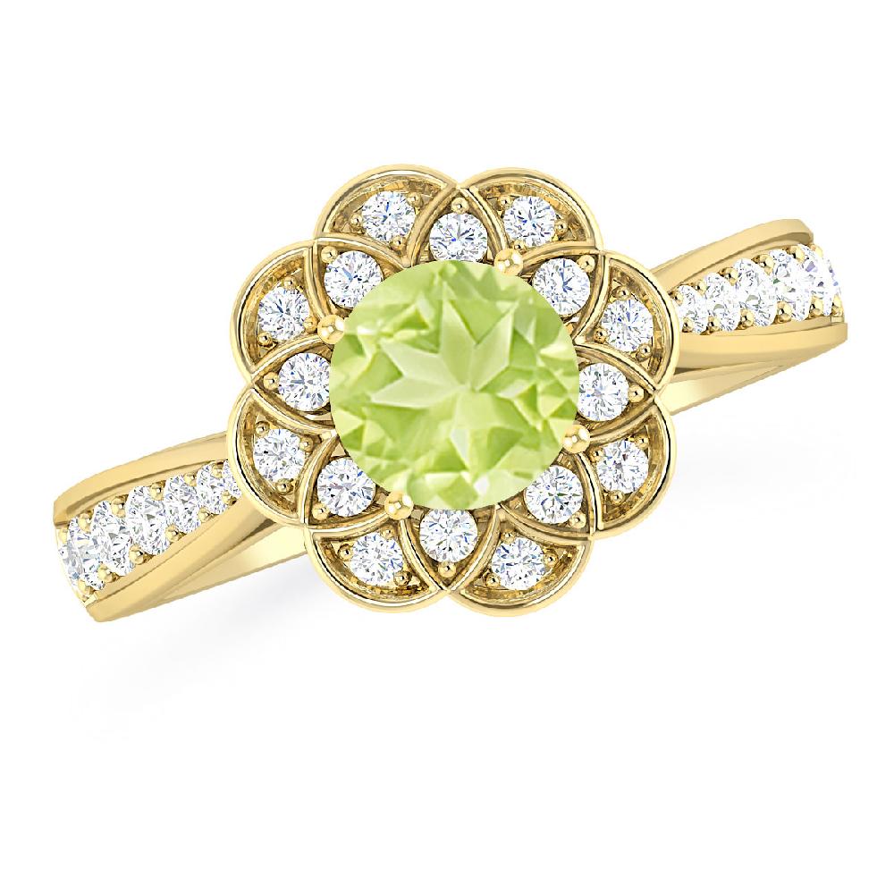 Yellow Gold - Peridot