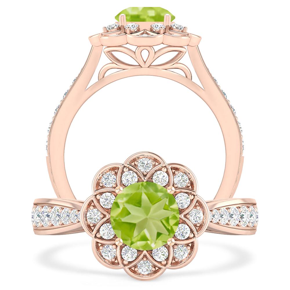 Rose Gold - Peridot