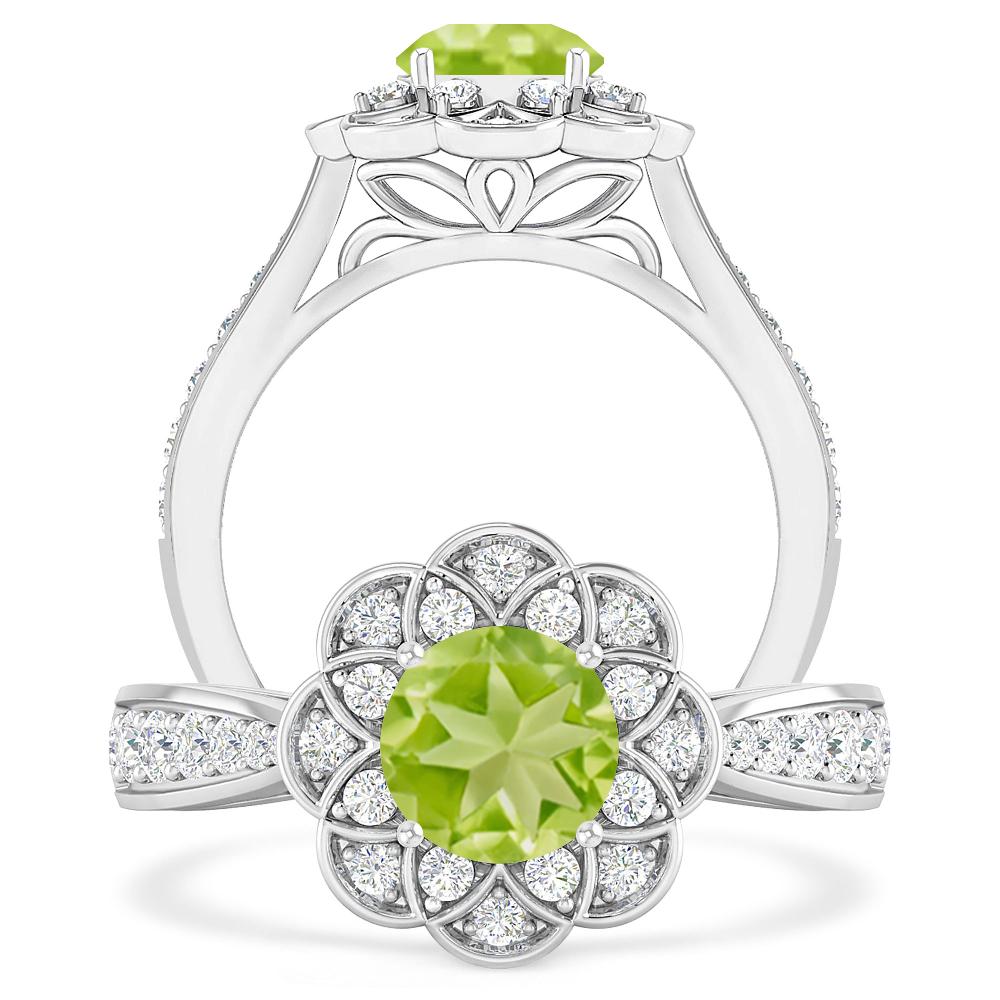 White Gold - Peridot