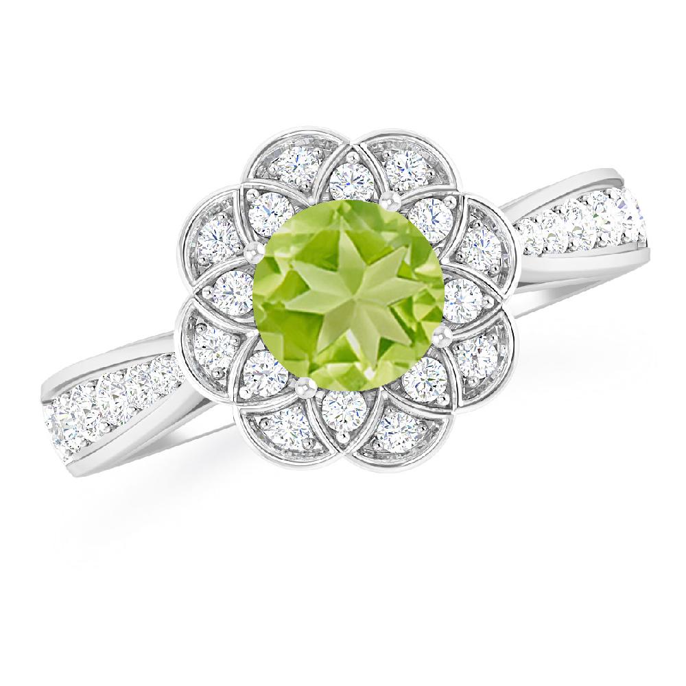 White Gold - Peridot