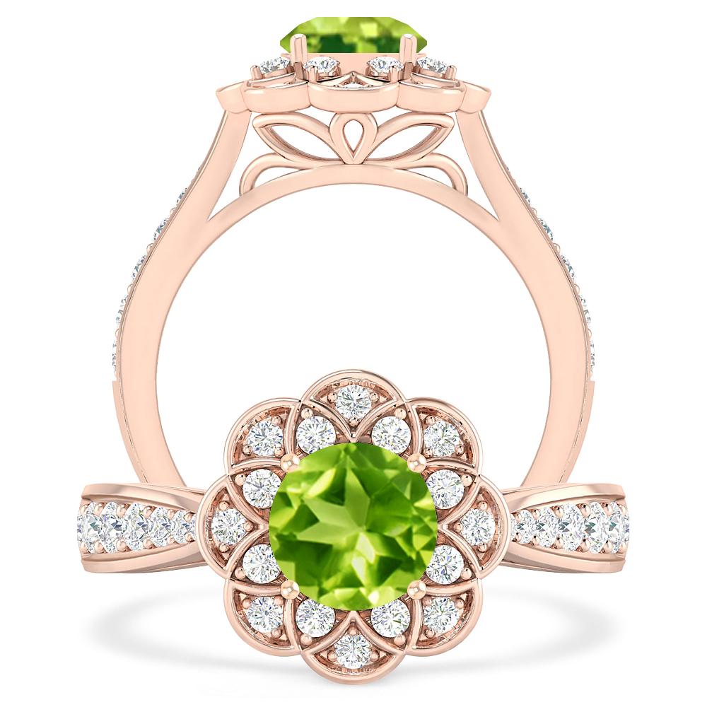 Rose Gold - Peridot