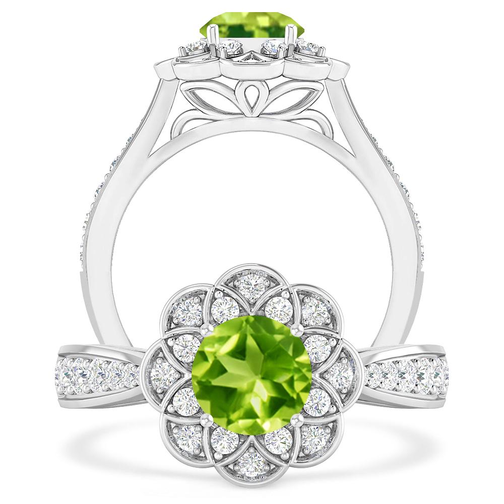 White Gold - Peridot