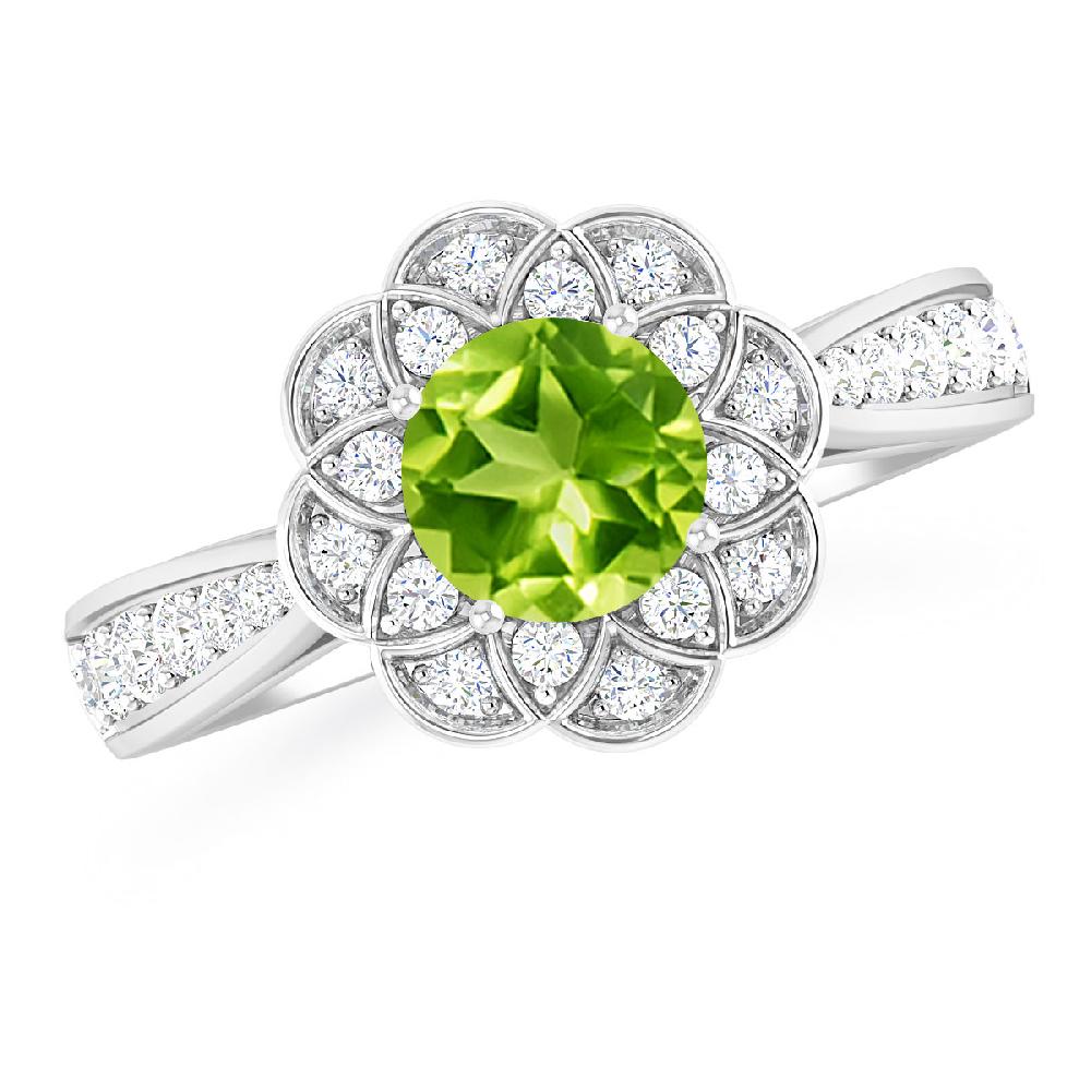 White Gold - Peridot