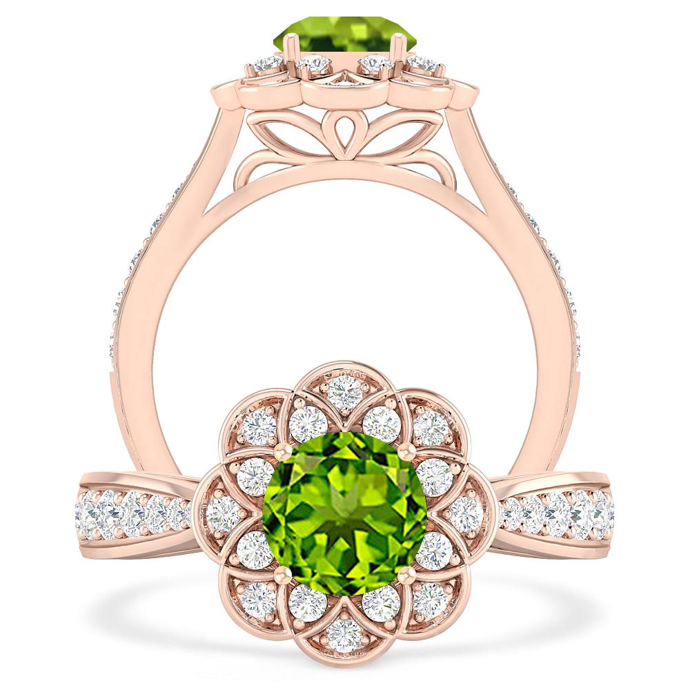 Rose Gold - Peridot