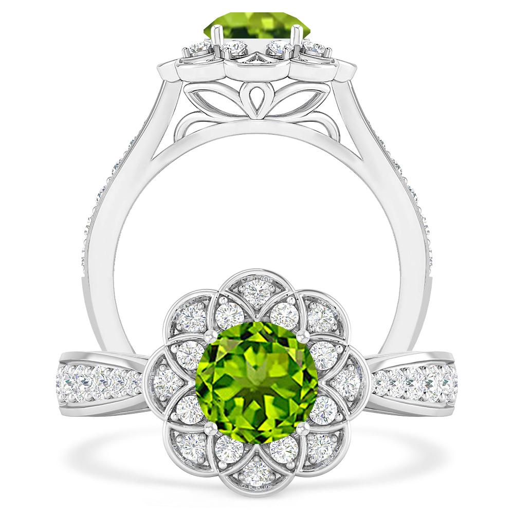 White Gold - Peridot