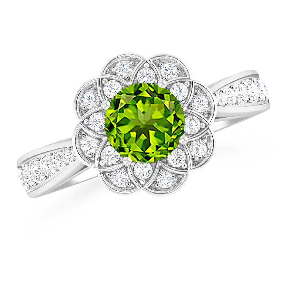 White Gold - Peridot